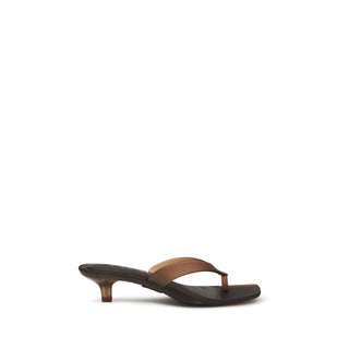 Brown Pvc Flat Sandals