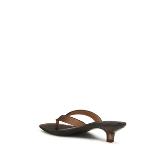 Brown Pvc Flat Sandals