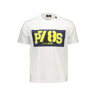 Camiseta blanca de algodón para hombre