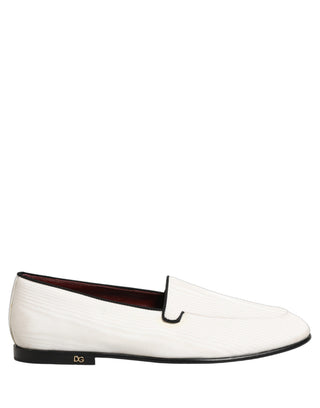 Zapatos mocasines blancos de terciopelo para hombre sin cordones