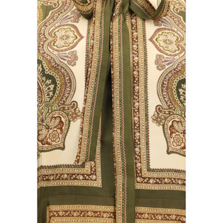 Multicolor Silk Casual Dress