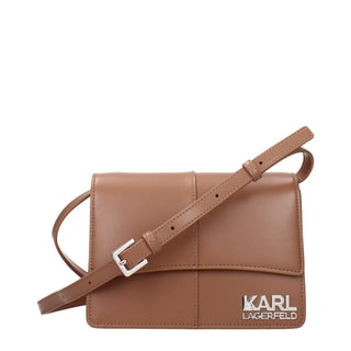 Bolso bandolera marrón de polietileno