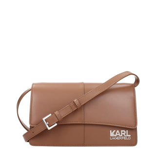 Bolso bandolera marrón de polietileno