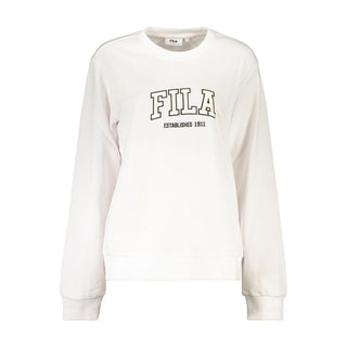 White Cotton Women's Sweatshirt