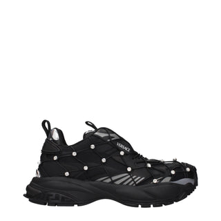 Black Fabric Sneakers