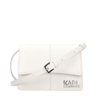 Bolso bandolera blanco de polietileno
