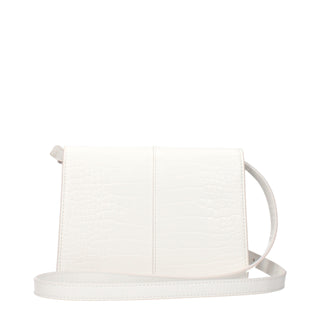 White Polyethylene Crossbody Bag