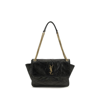 Black Calf Leather Bos Taurus Shoulder Bag