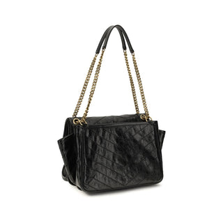 Black Calf Leather Bos Taurus Shoulder Bag