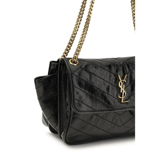 Black Calf Leather Bos Taurus Shoulder Bag