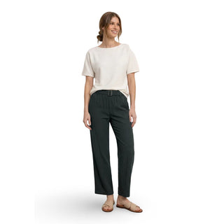 Black Viscose Casual Pants