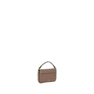 Beige Calf Leather Bos Taurus Shoulder Bag
