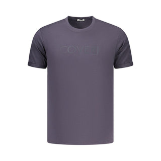 Blue Cotton Men's T-Shirt