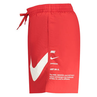 Rosso Poliestere Uomo Swim Boxer