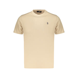 Camiseta de algodón beige para hombre