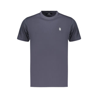 Camiseta de algodón azul para hombre