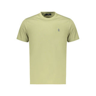 Camiseta de algodón verde para hombre