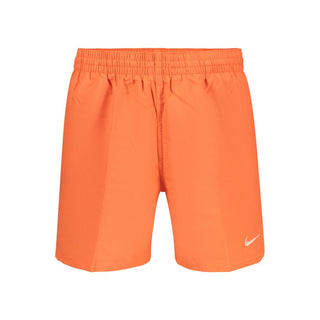 Orange Polyester Men's Swimwear Shorts