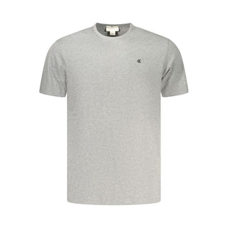 Camiseta de algodón gris para hombre