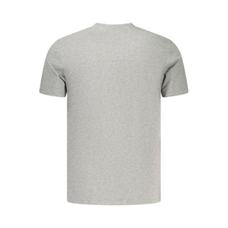 Camiseta de algodón gris para hombre