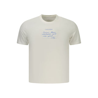White Cotton Men's T-Shirt