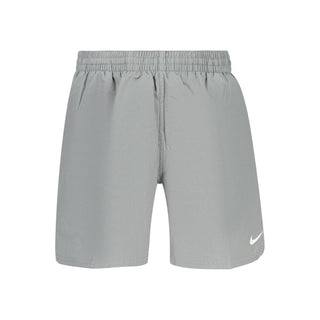 Gray Polyester Men's Swimwear