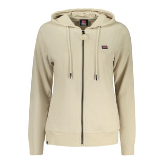 Sudadera para mujer beige de algodón