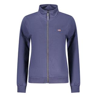 Sudadera para mujer de algodón azul