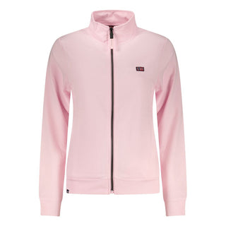Sudadera rosa de algodón para mujer