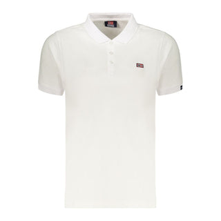 Polo azul de algodón para mujer