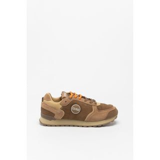 Brown Leather Low Top Sneakers