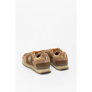 Brown Leather Low Top Sneakers