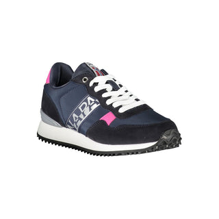 Blauer Polyester-Damen-Sneaker