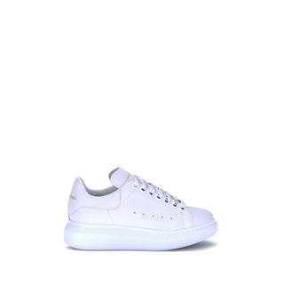 White Calf Leather Bos Taurus Platform Sneakers