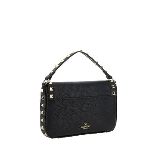 Bolso de hombro Bos Taurus de piel de becerro negra