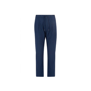 Blue Elastane Casual Pants