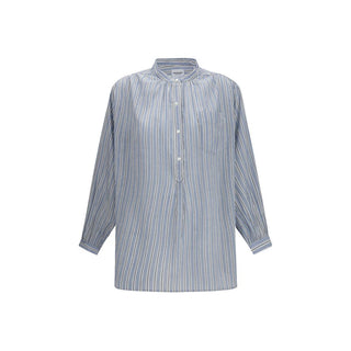 Blue Cotton Blouse
