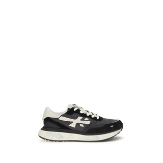 Black Nylon Athletic Sneakers