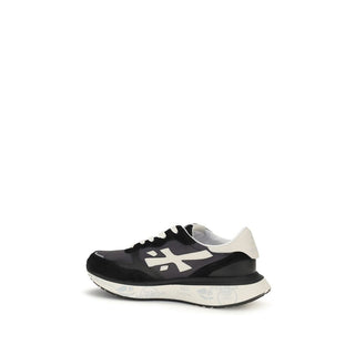 Black Nylon Athletic Sneakers