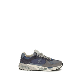 Blue Polyamide Chunky Sneakers