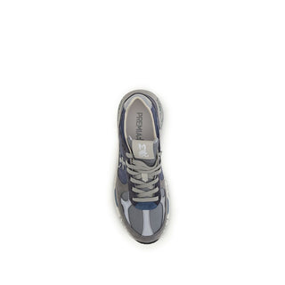 Blue Polyamide Chunky Sneakers