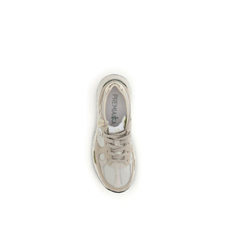 Beige Polyamide Athletic Sneakers