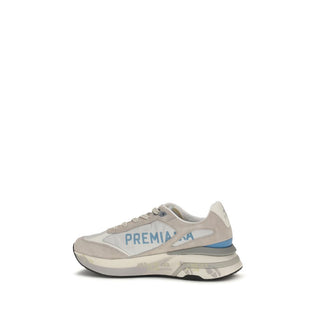 Gray Calf Leather Bos Taurus Sneakers