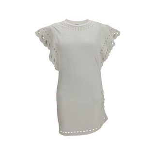 Vestido casual blanco de algodón