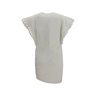 Vestido casual blanco de algodón