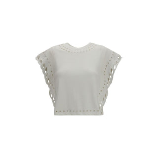 Camiseta de algodón blanca