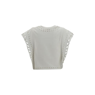 Camiseta de algodón blanca