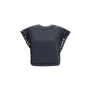 Camiseta de algodón negro