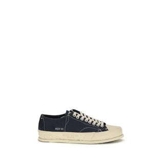 Blue Calf Leather Bos Taurus Low Top Sneakers