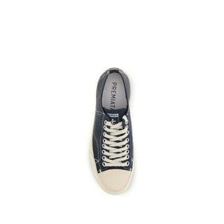 Zapatillas bajas de piel de becerro Bos Taurus azul